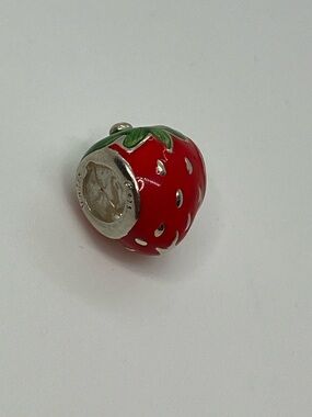 Halia 925 Sterling Silver & Enamel Strawberry Fruit Charm